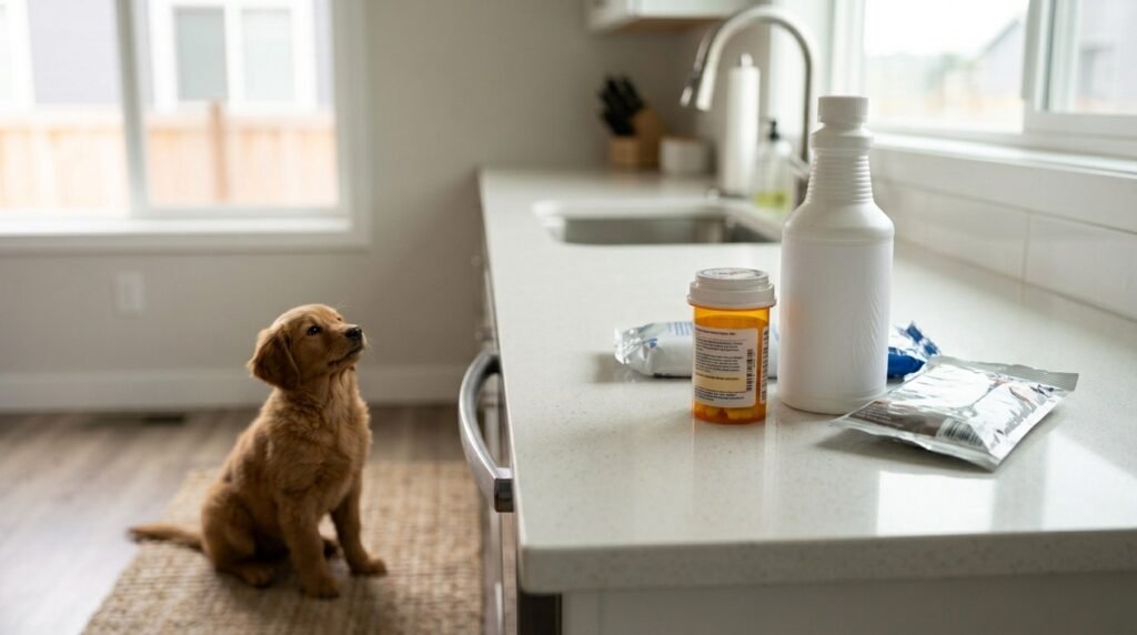 Toxic household products and exposure risks for dogs