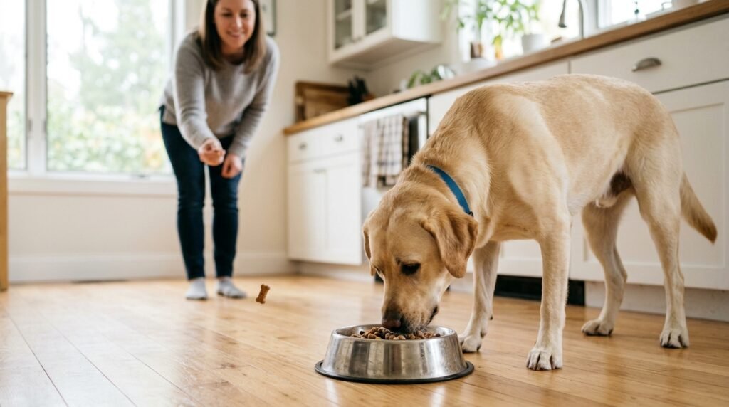 Things that hurt your dog's feelings when a person reaches toward their food bowl
