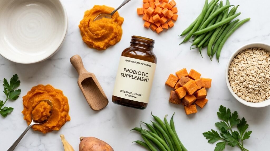 Probiotics and prebiotics that support dog gut health