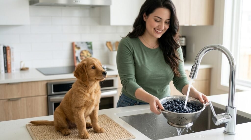 How to feed blueberries to dogs safely