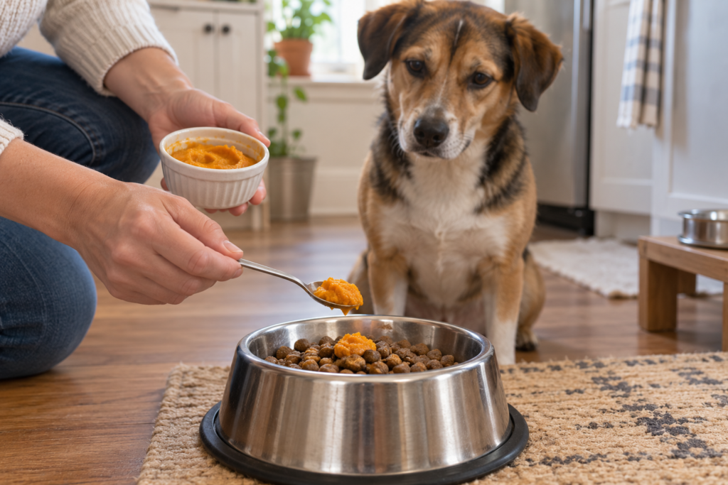 Cook fresh pumpkin thoroughly and serve it without butter, sugar, salt, or spices.