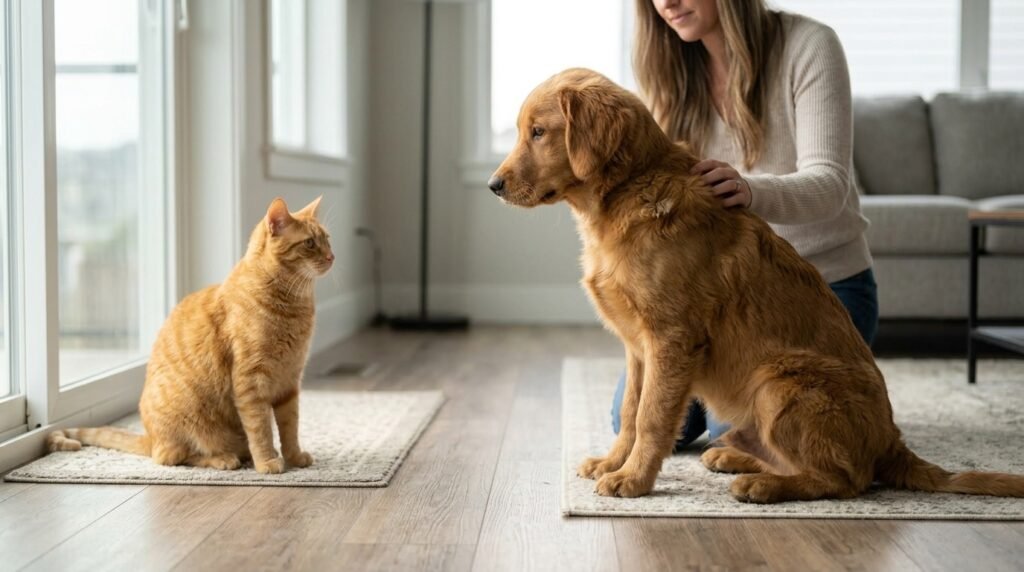 Permethrin flea treatment safety around dogs and cats