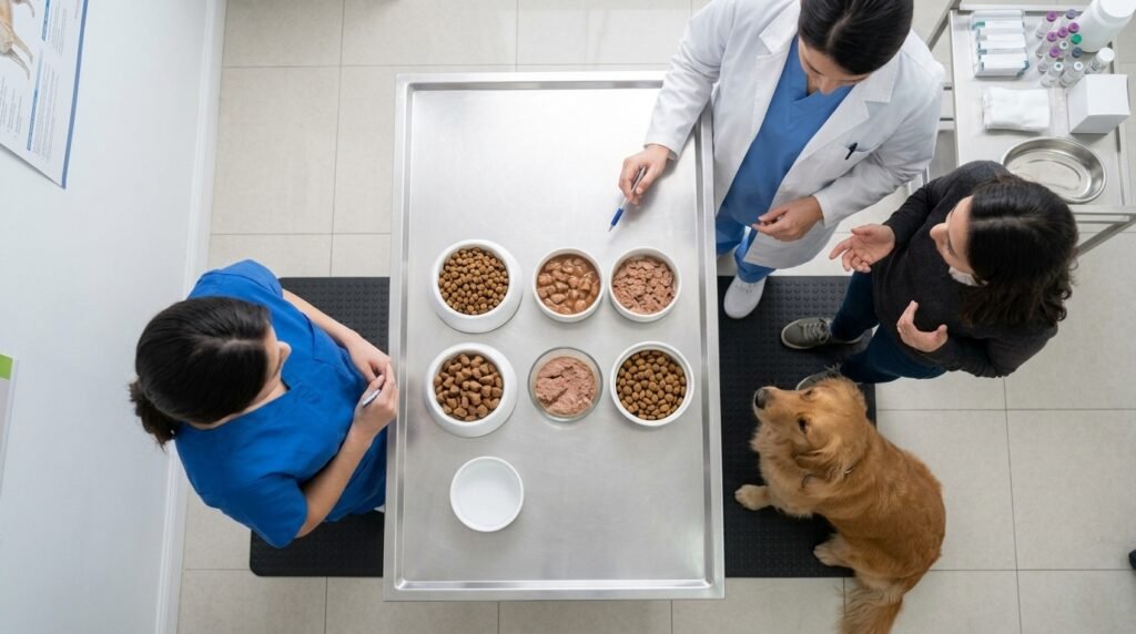 Different dog food options for dogs with digestive sensitivity.