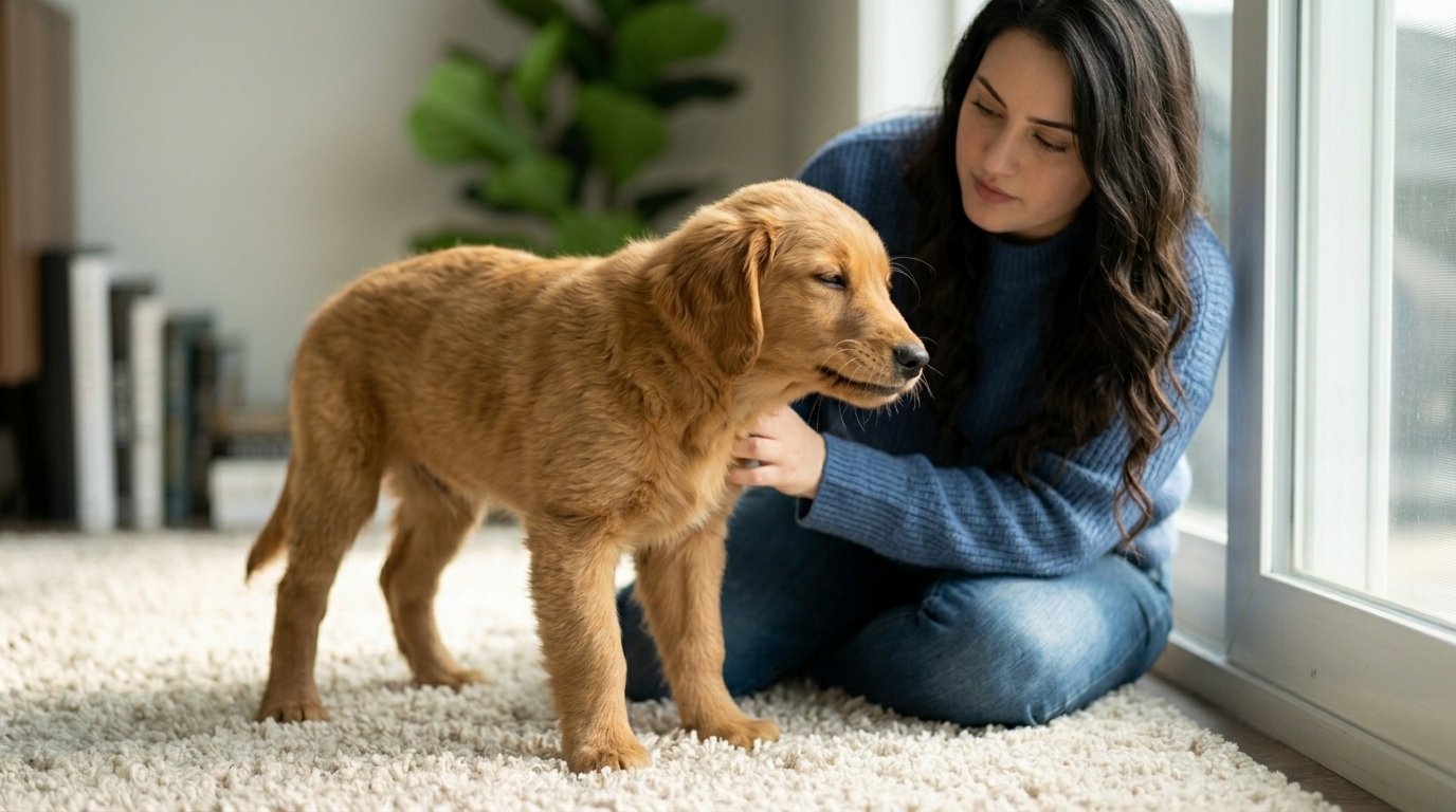 Reverse sneezing in dogs showing a dog with its neck extended during a brief episode
