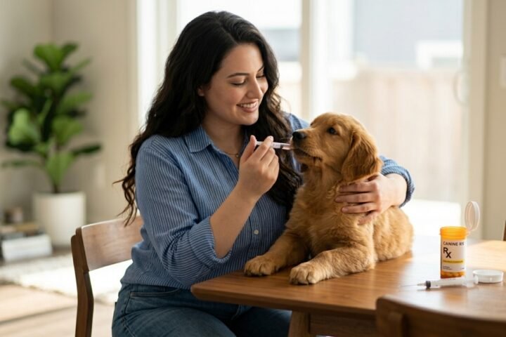 How to Give a Dog Medicine safely using a calm and gentle approach