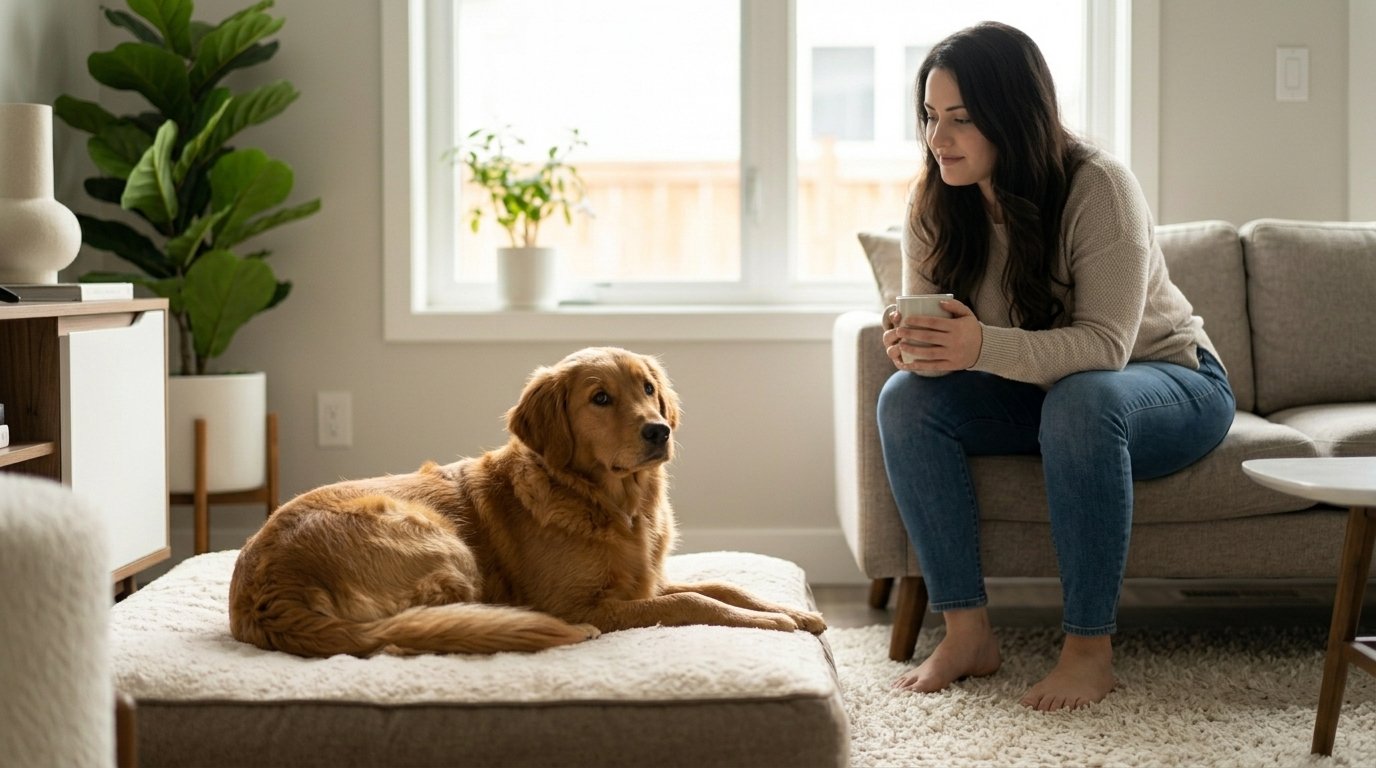 How to help a nervous dog feel safe and comfortable at home