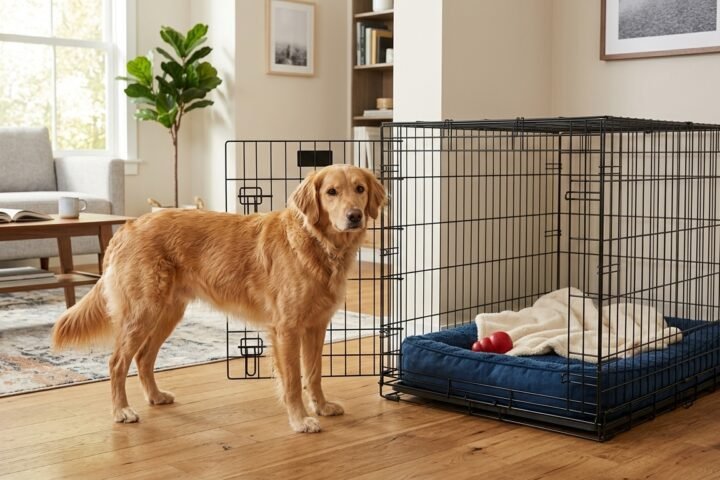 How to choose a dog crate with the right size and comfortable fit for a dog