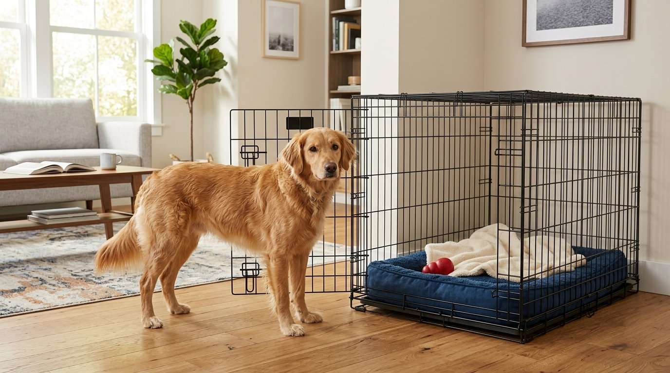 How to choose a dog crate with the right size and comfortable fit for a dog