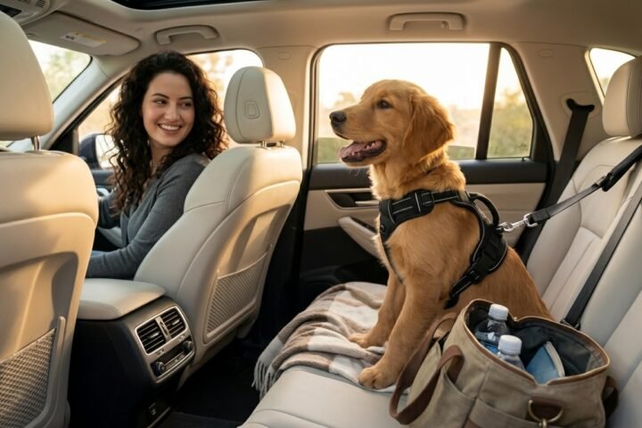 Traveling With Your Dog safely during a road trip