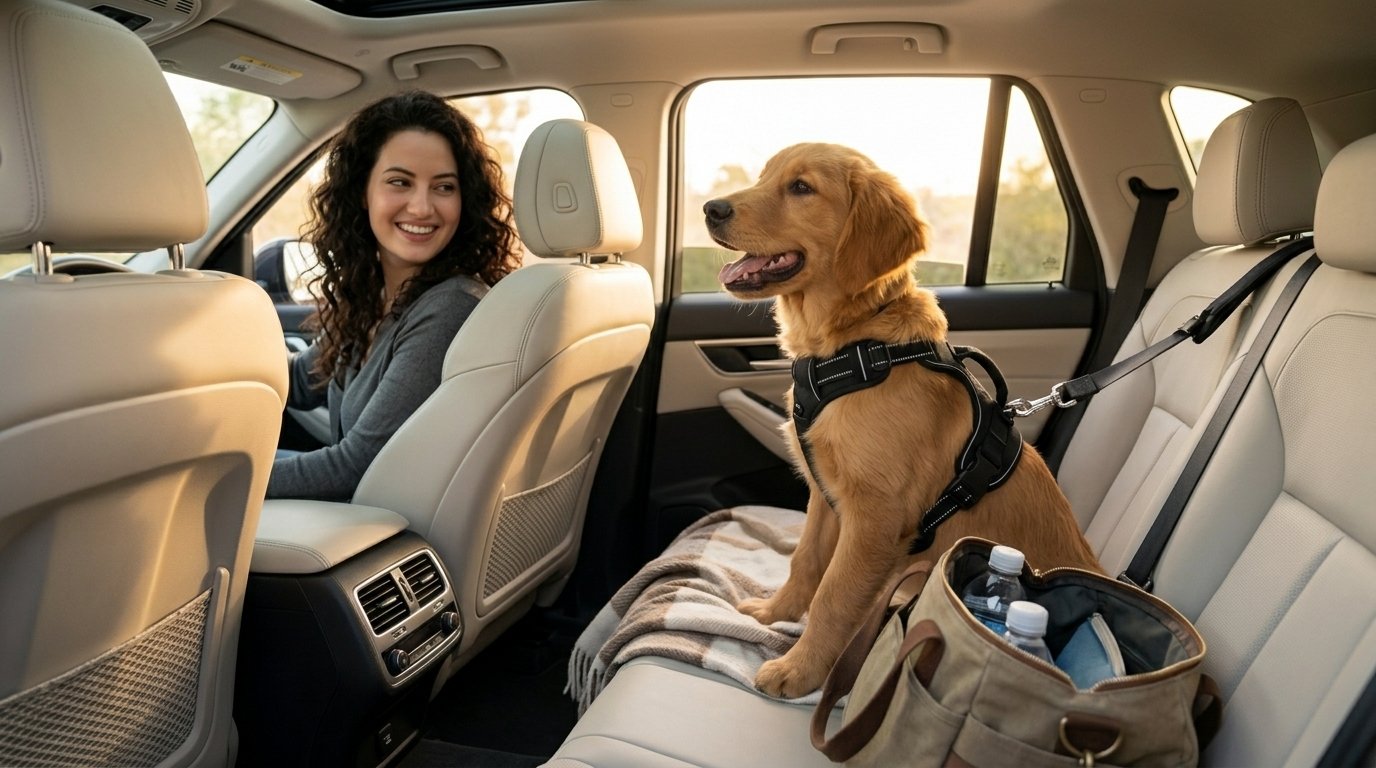 Traveling With Your Dog safely during a road trip