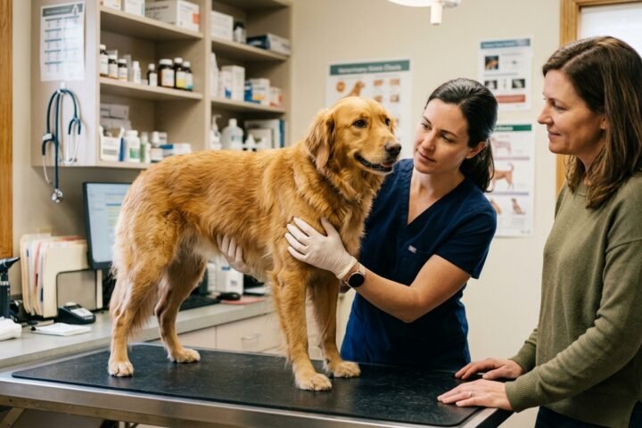 7 common dog health issues including obesity in an overweight dog