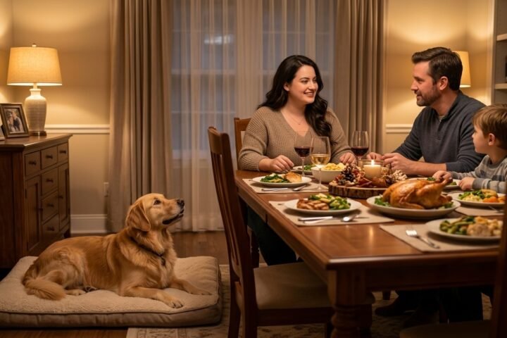 Dog Begging for Food: Calm Mealtime Training