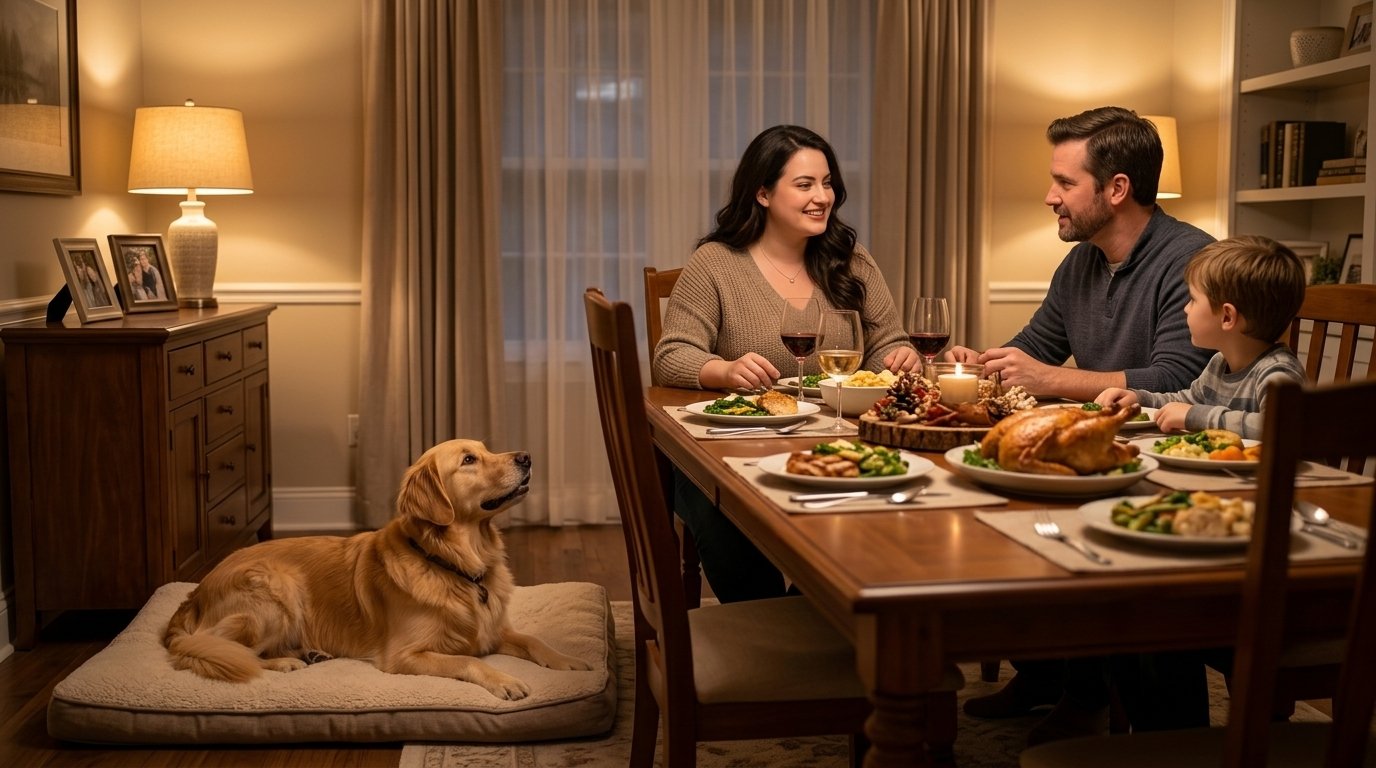 Dog Begging for Food: Calm Mealtime Training