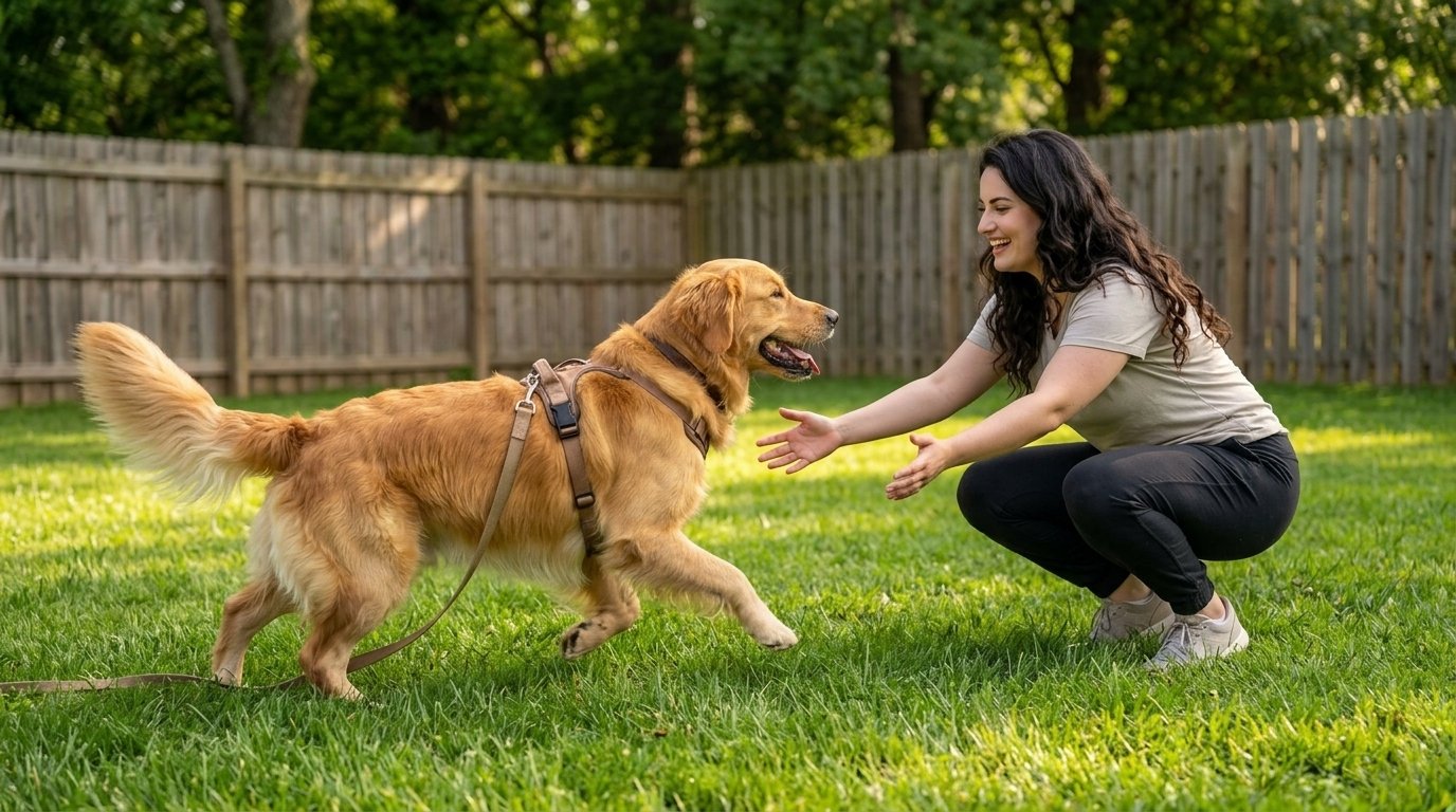 How to teach a dog to come when called using positive recall training