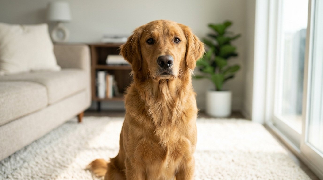 Dog runny nose with mild clear nasal discharge