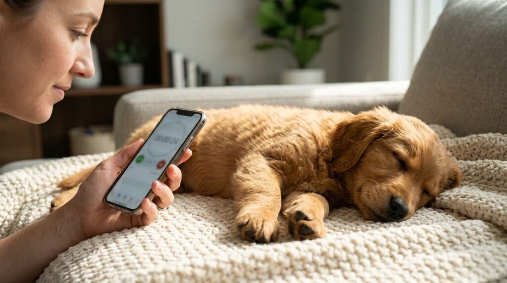 Checking why is my dog breathing fast by counting resting breaths
