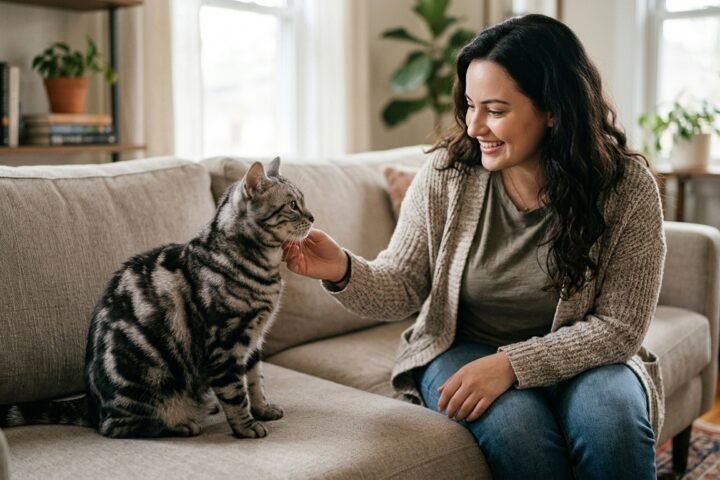 Why does my cat bite me when I pet her during gentle petting?