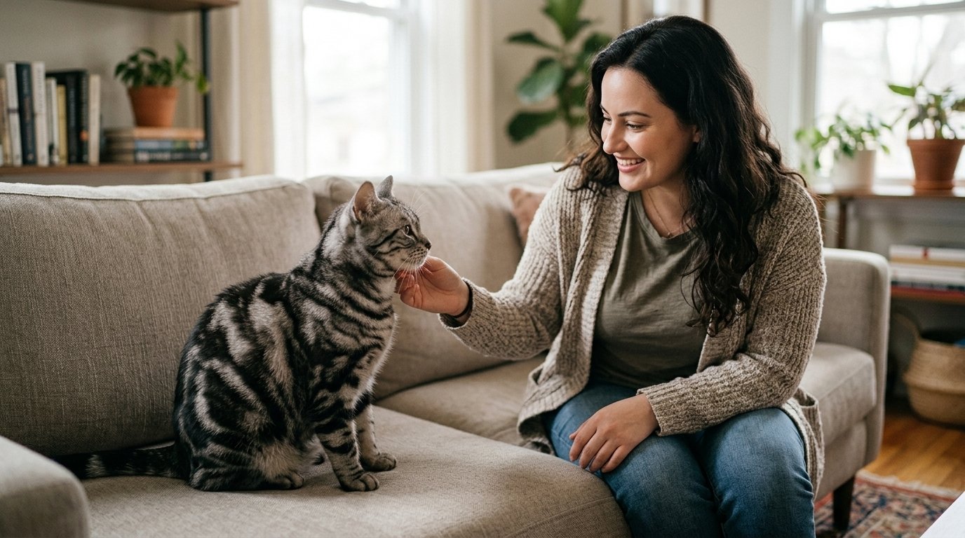 Why does my cat bite me when I pet her during gentle petting?